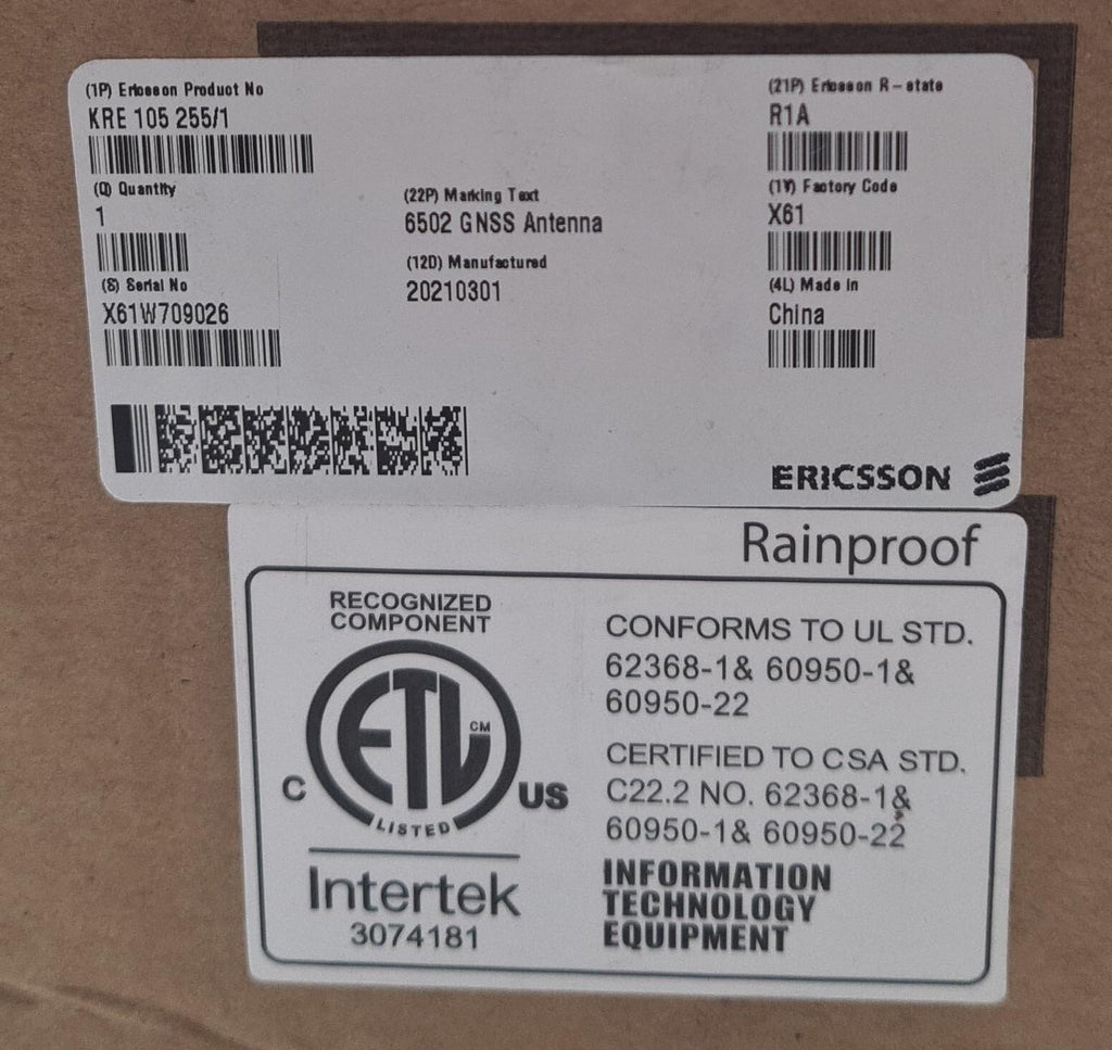 NEW - Ericsson KRE 105 255/1 R1A 6502 GNSS Antenna RADIO