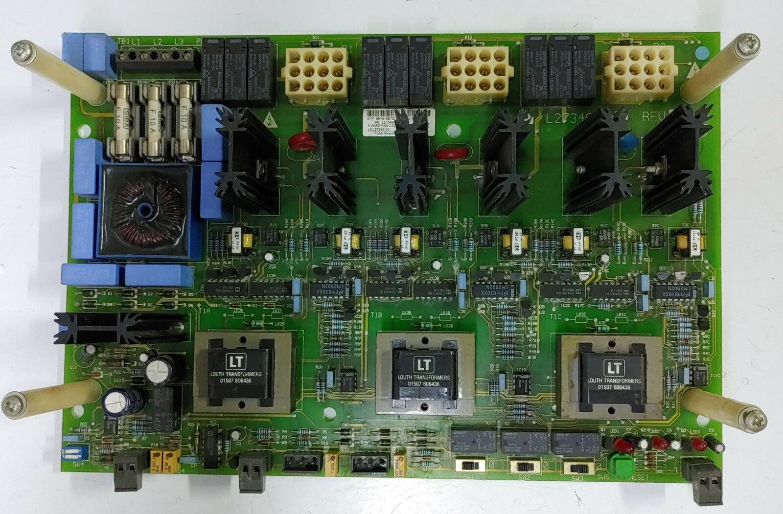 FISHER ROSEMOUNT-System CIRCUIT BOARD / L27346-03 REV0 / 3 WIRE FAN CONT 400V