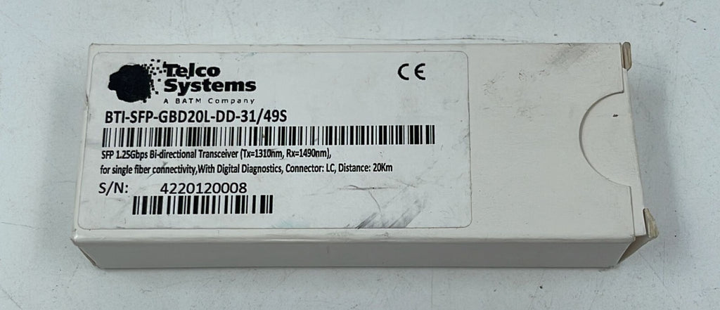TELCO Systems BTI-SFP-GBD20L-DD-31/49S