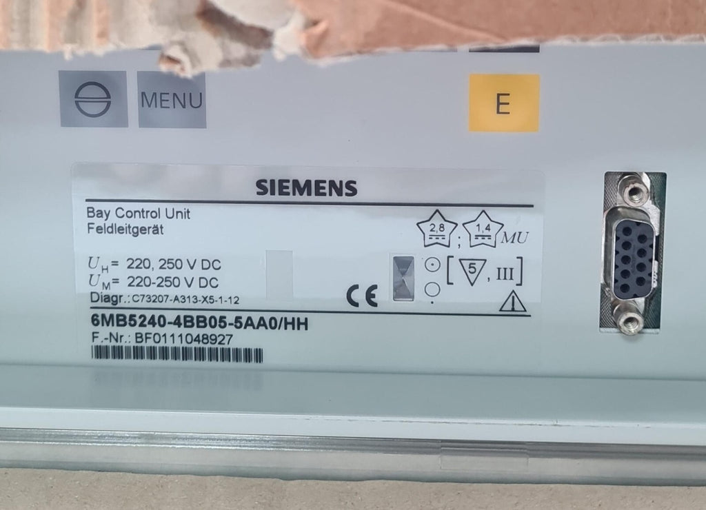 NEW - SIEMENS 6MB5240-4BB05-5AA0/HH Compact Bay Control Unit