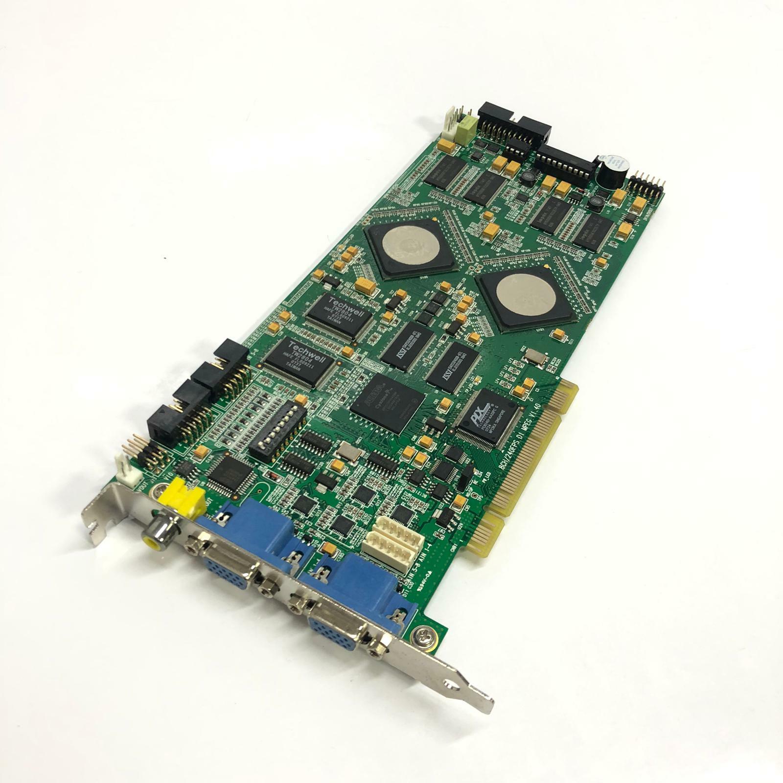 Pelco MP3000 8CH/240FPS D1 MPEG V1.32 D1 120 P050408010000-14001 PCI VIDEO CARD
