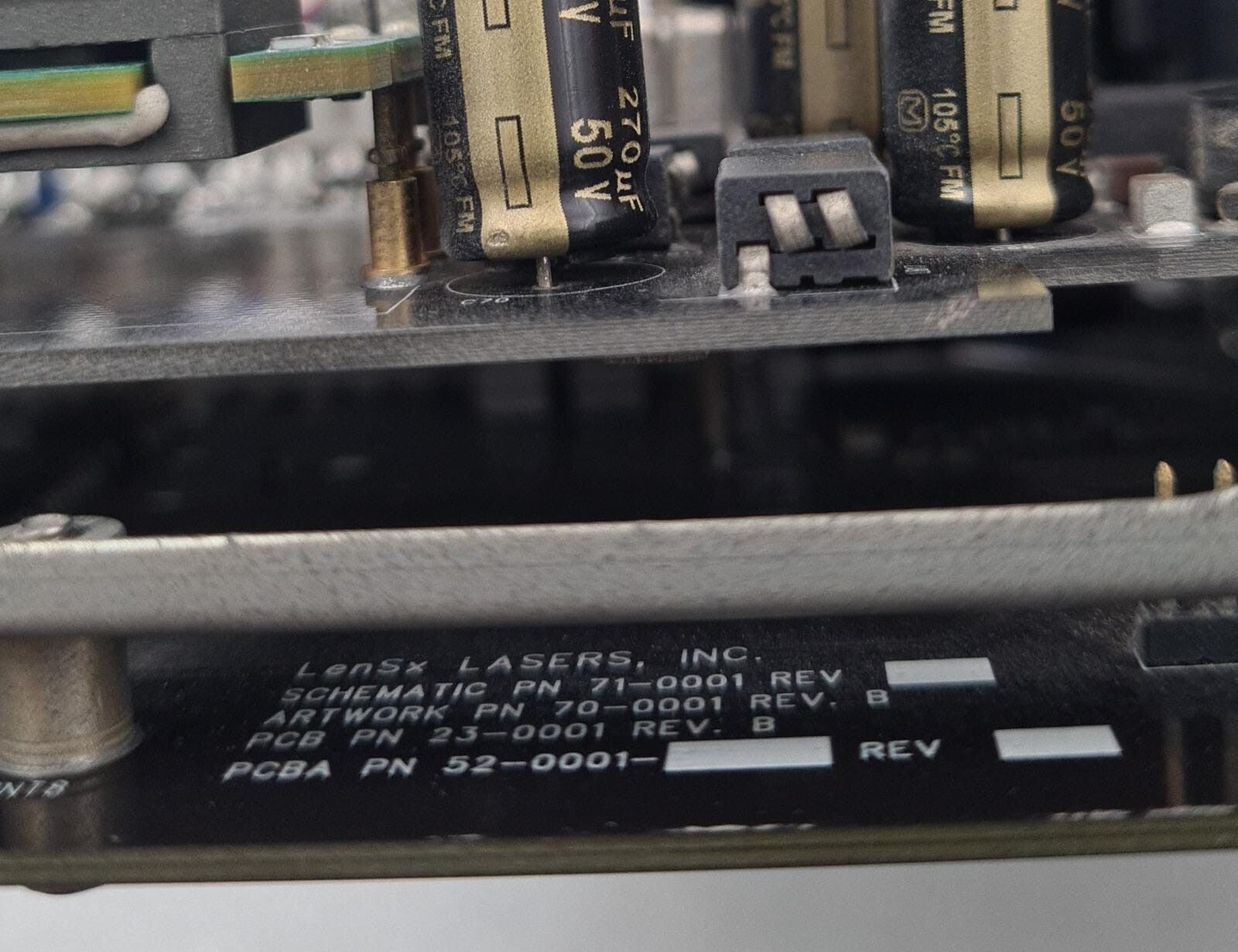 LenSx LASERS ASSY 56-0008 Control Board for Femtosecond **AS-IS**