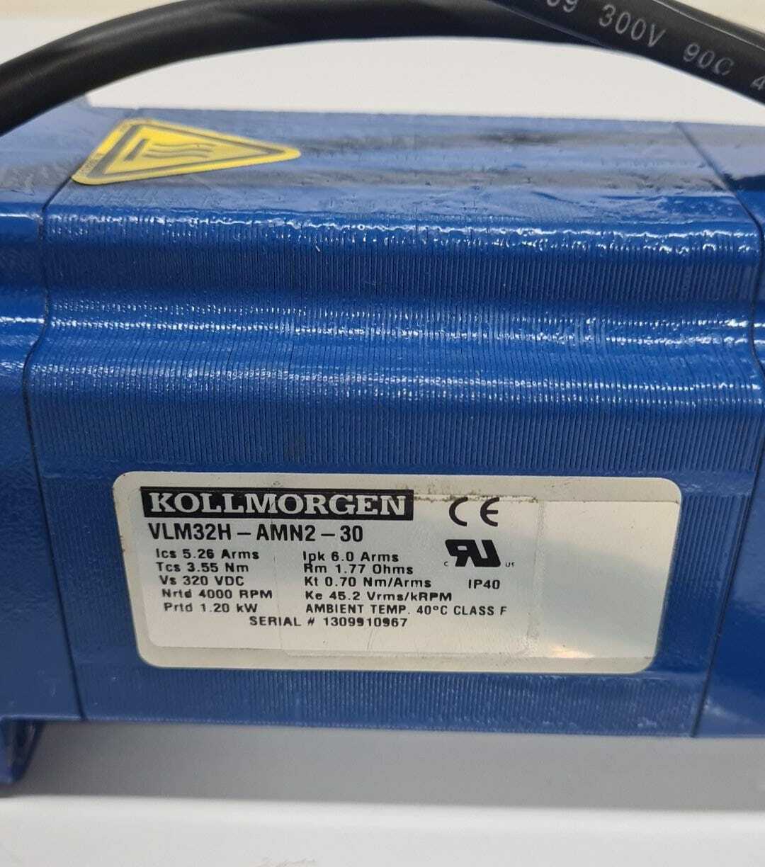 Kollmorgen Brushless Servo Motor VLM32H-AMN2-30 1.20kW 4000Rpm for HP Indigo