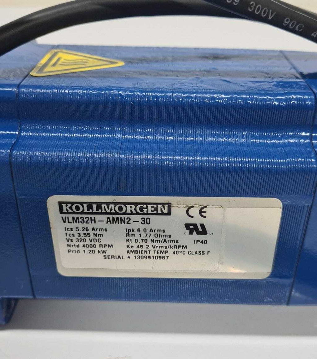 Kollmorgen Brushless Servo Motor VLM32H-AMN2-30 1.20kW 4000Rpm for HP Indigo