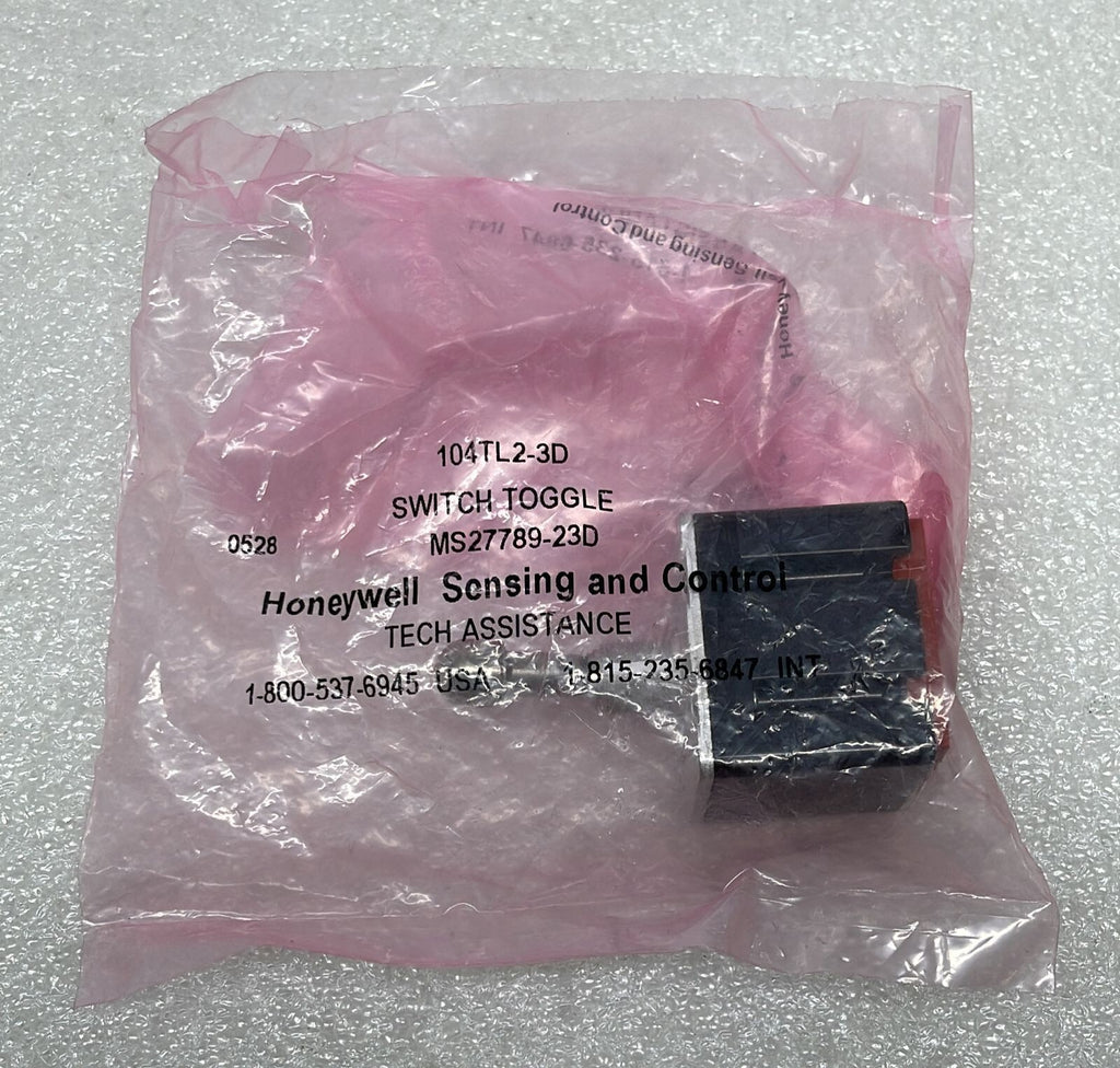 NEW - HONEYWELL 104TL2-3D MICRO SWITCH TOGGLE MS27789-23D