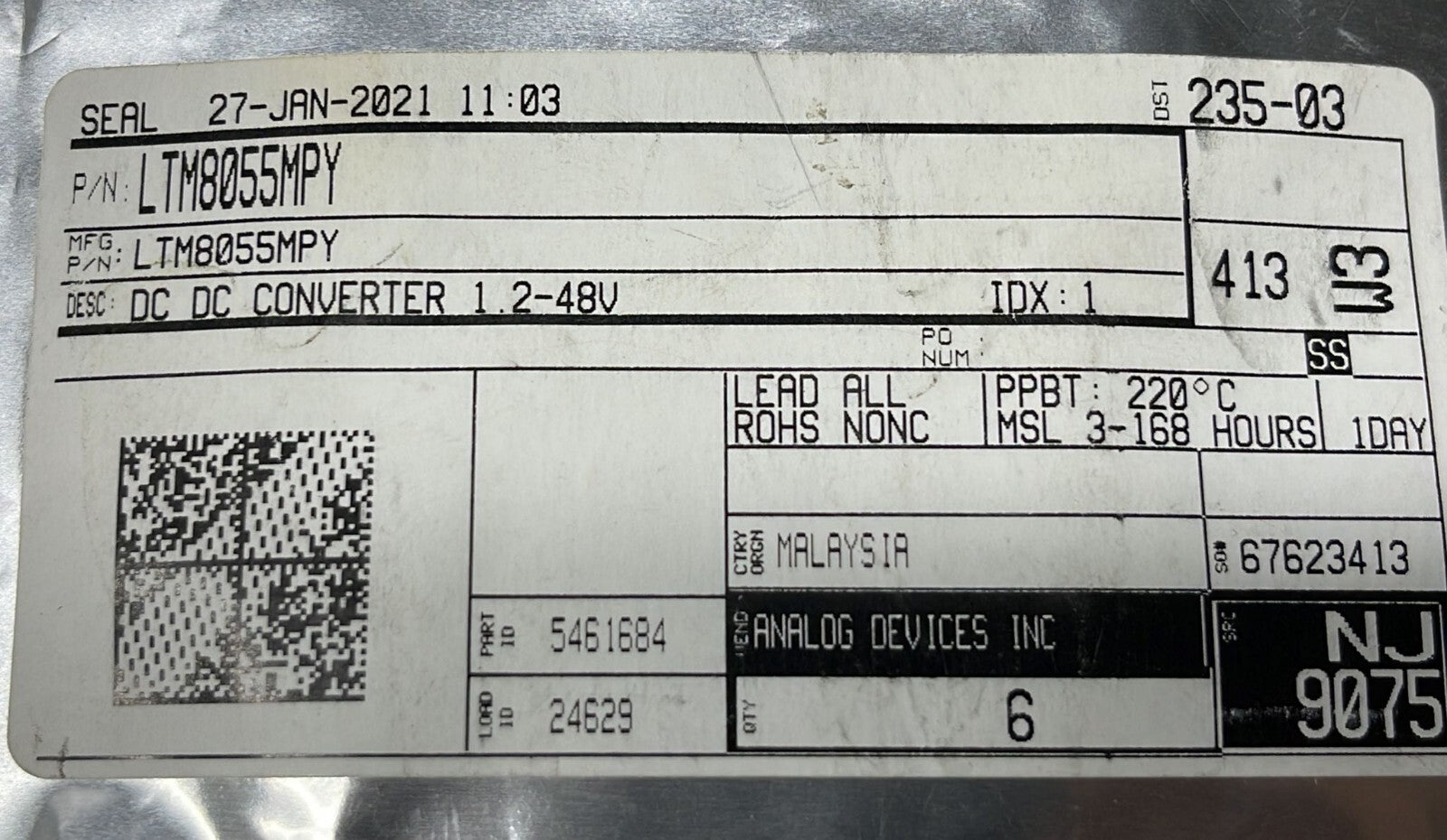 [LOT OF 6] Linear Chip LMT8055MPY uModule DC/DC Converter