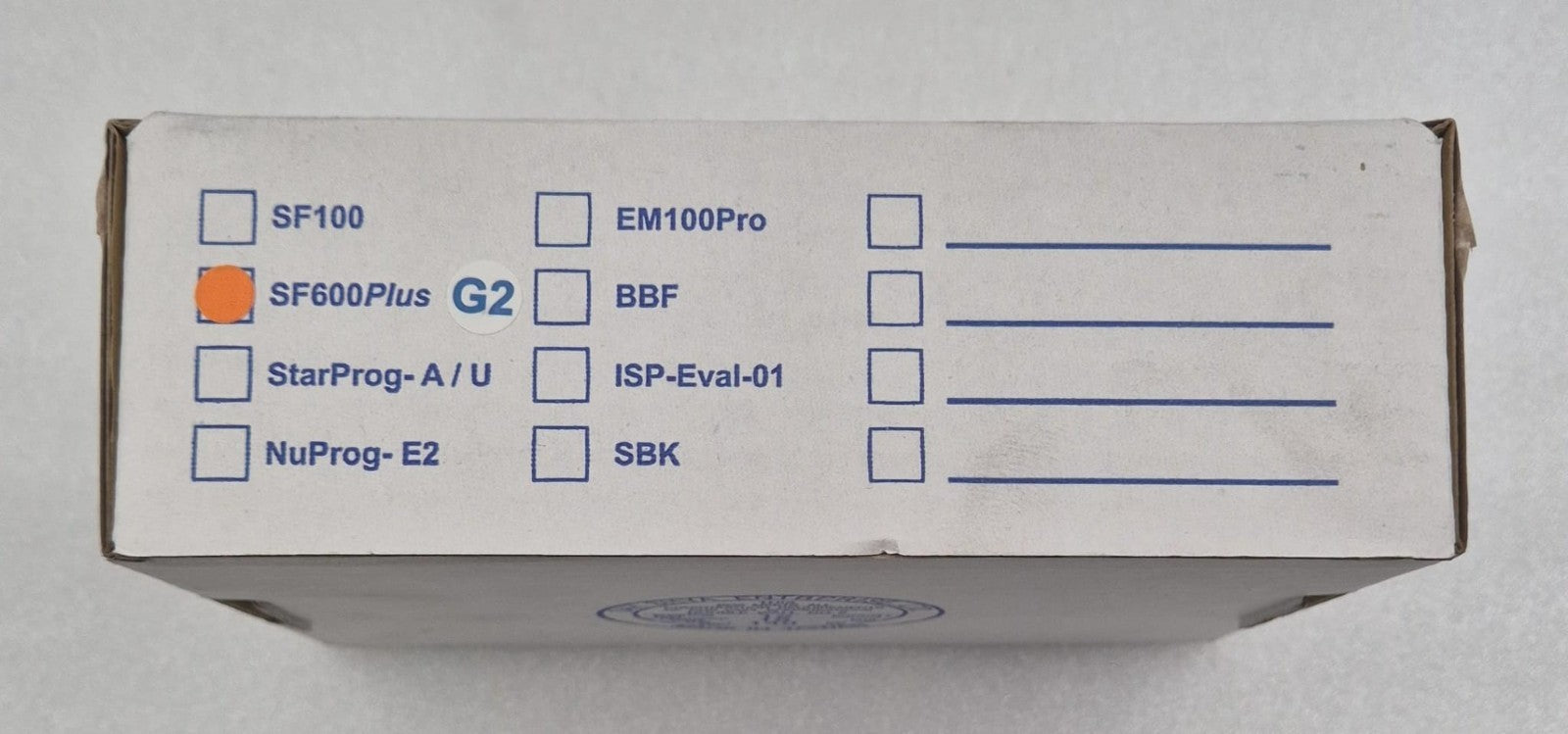 Original DediProg SF600Plus-G2 packaging box