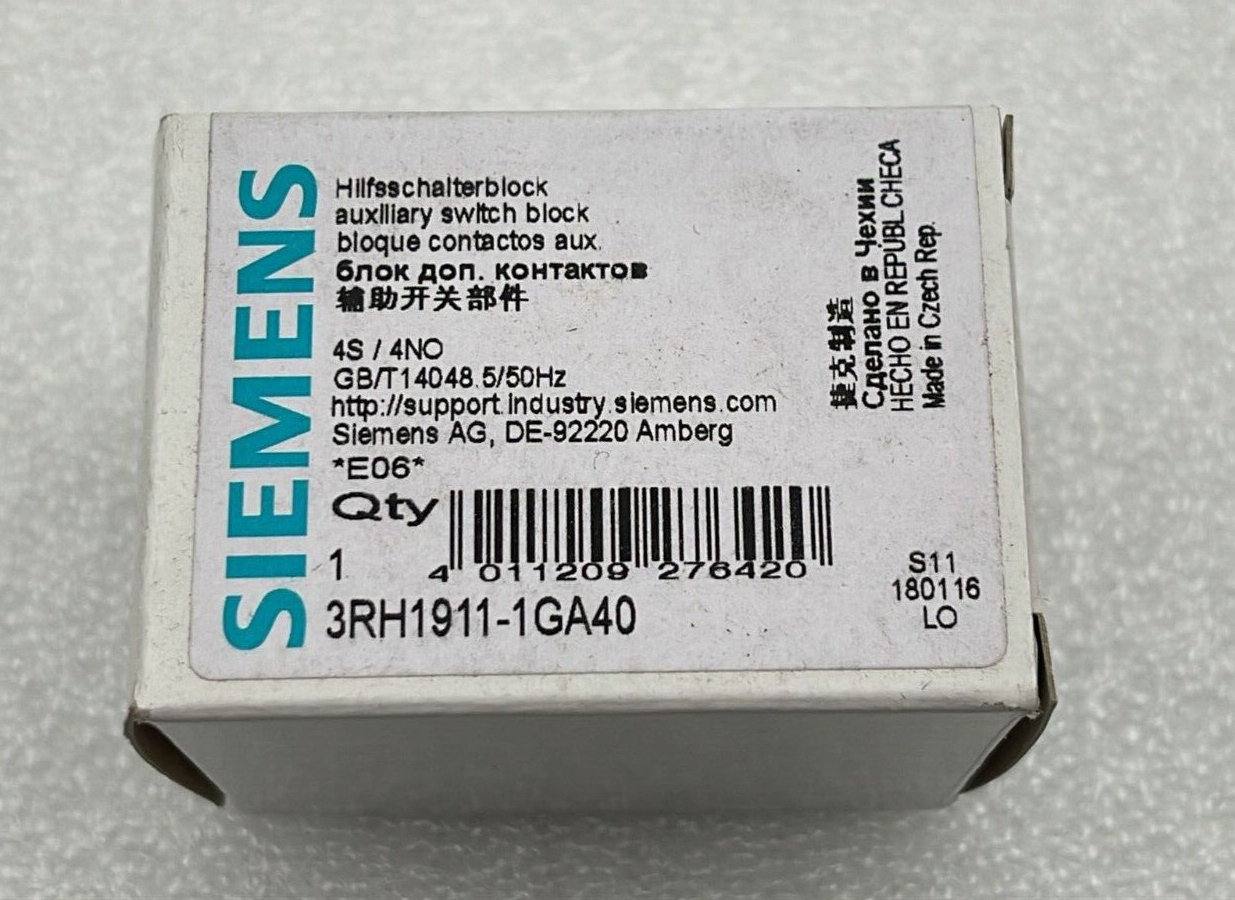 [LOT OF 11] Siemens 3RH1911-1GA40 Auxiliary Contact Block