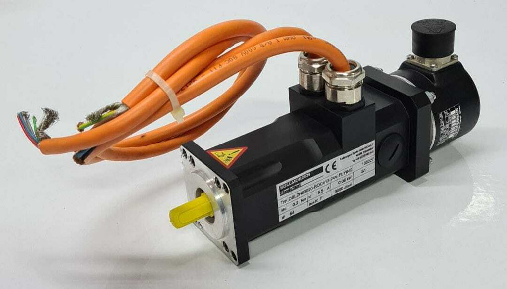 KOLLMORGEN SEIDEL SERVO MOTOR DBL2H00020-ROC413-24V w/ HEIDENHAIN ROC 413 2048
