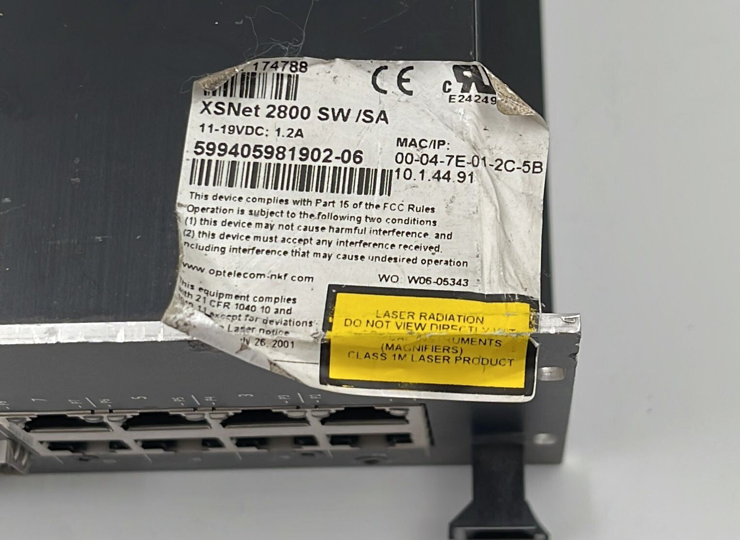 Siqura XSNet 2800 SW/SA 599405981902-06 network video recorder