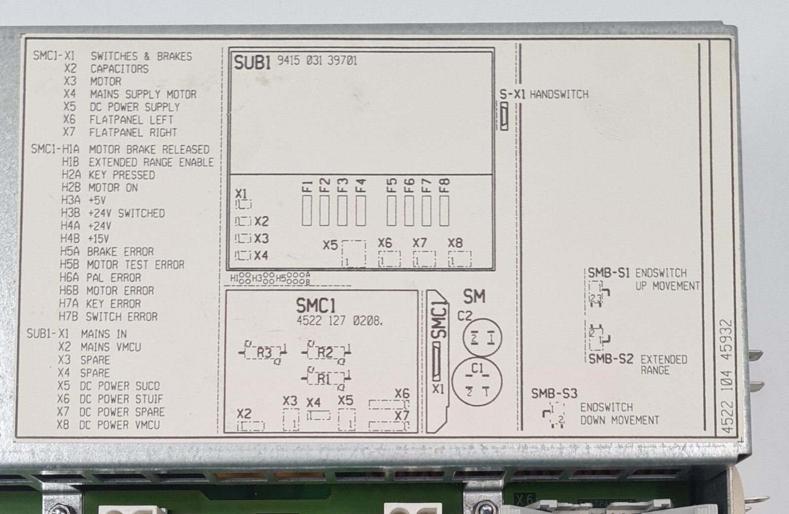SUBI 4522 104 45932 9415 031 39701 Power Supply 4522-128-2408 Philips BV PULSERA