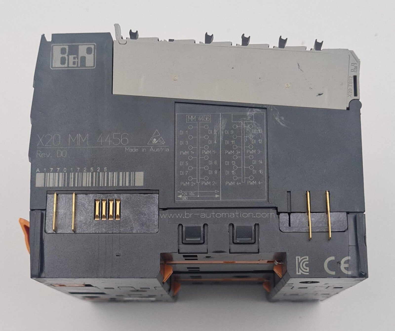 B&R Automation X20 MM 4456 Rev. D0 PWM Motor Bridge Module