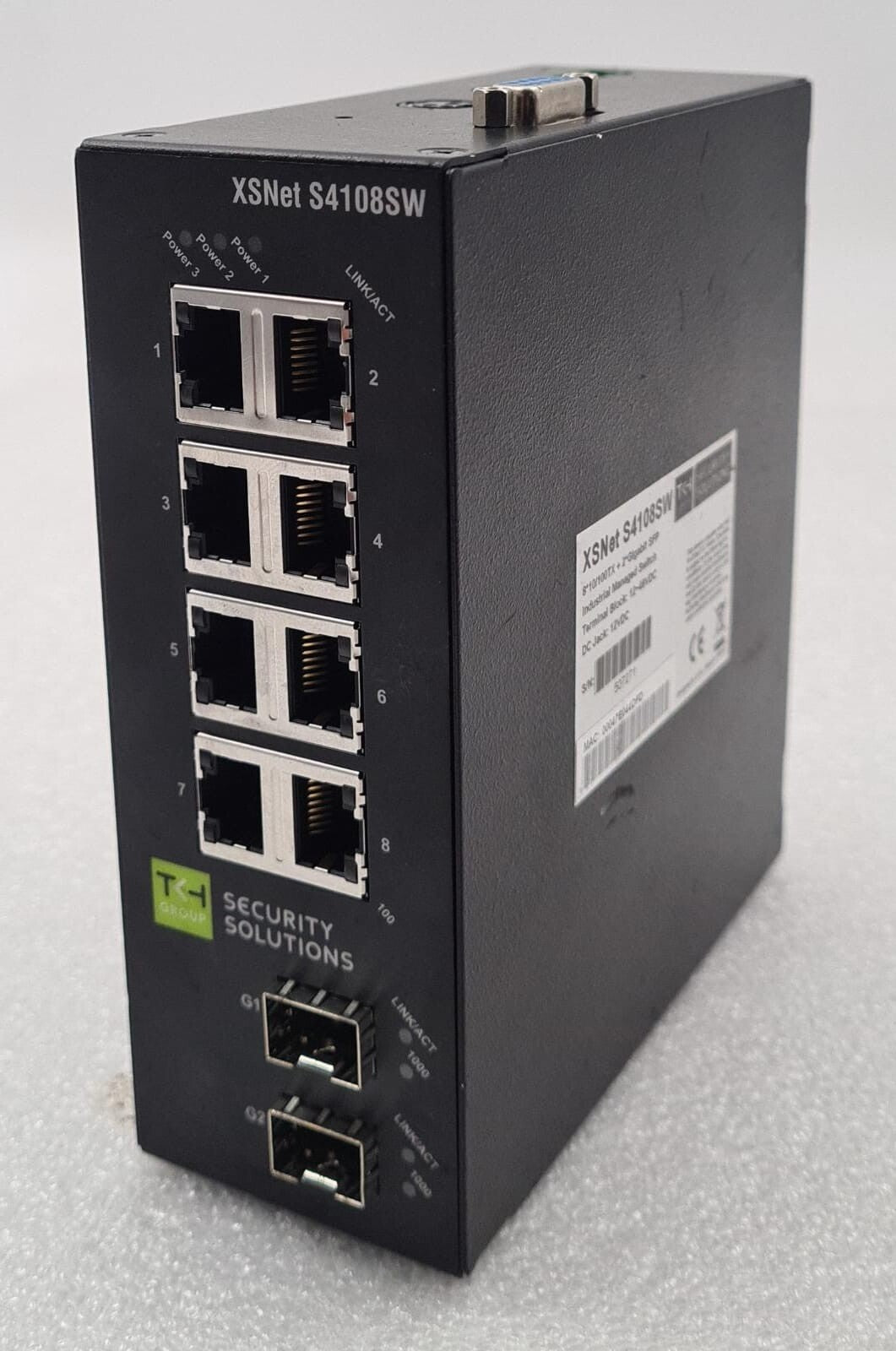 SIQURA XSNet S4108 SW 8*10/100TX + 2-Port Gigabit SFP Industrial Ethernet switch