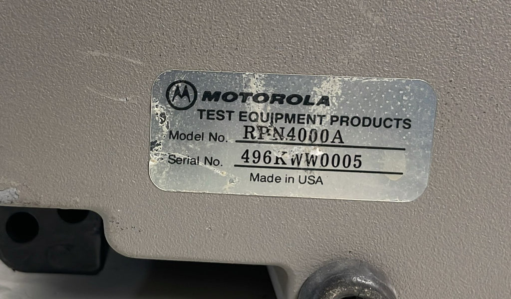 Motorola R2550 Communications System Analyzer W/ RPN4000A Battery Backup
