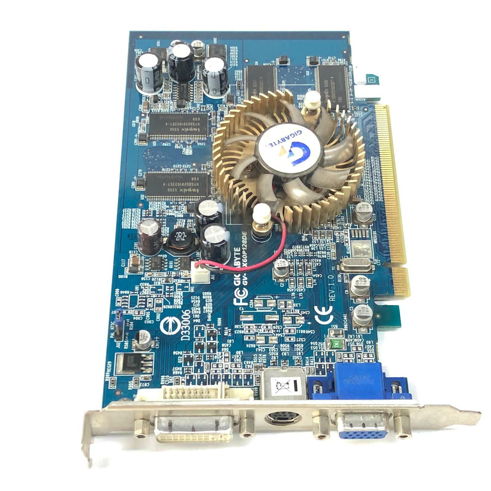 GIGABYTE GV-RX60P128DE ATI Radeon PRO 128MB DDR 128-bit PCIe VGA