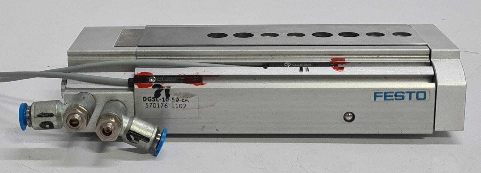 FESTO DGSL-10-50-EA 570176 L102 PNEUMATIC Slide Cylinder Actuator
