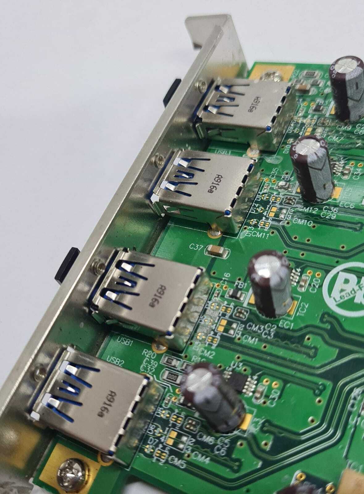 DELOCK U3-PCIE1XG211- 13 Rev: 1.1 PCB-00467-01 4-Port USB to PCIE Card