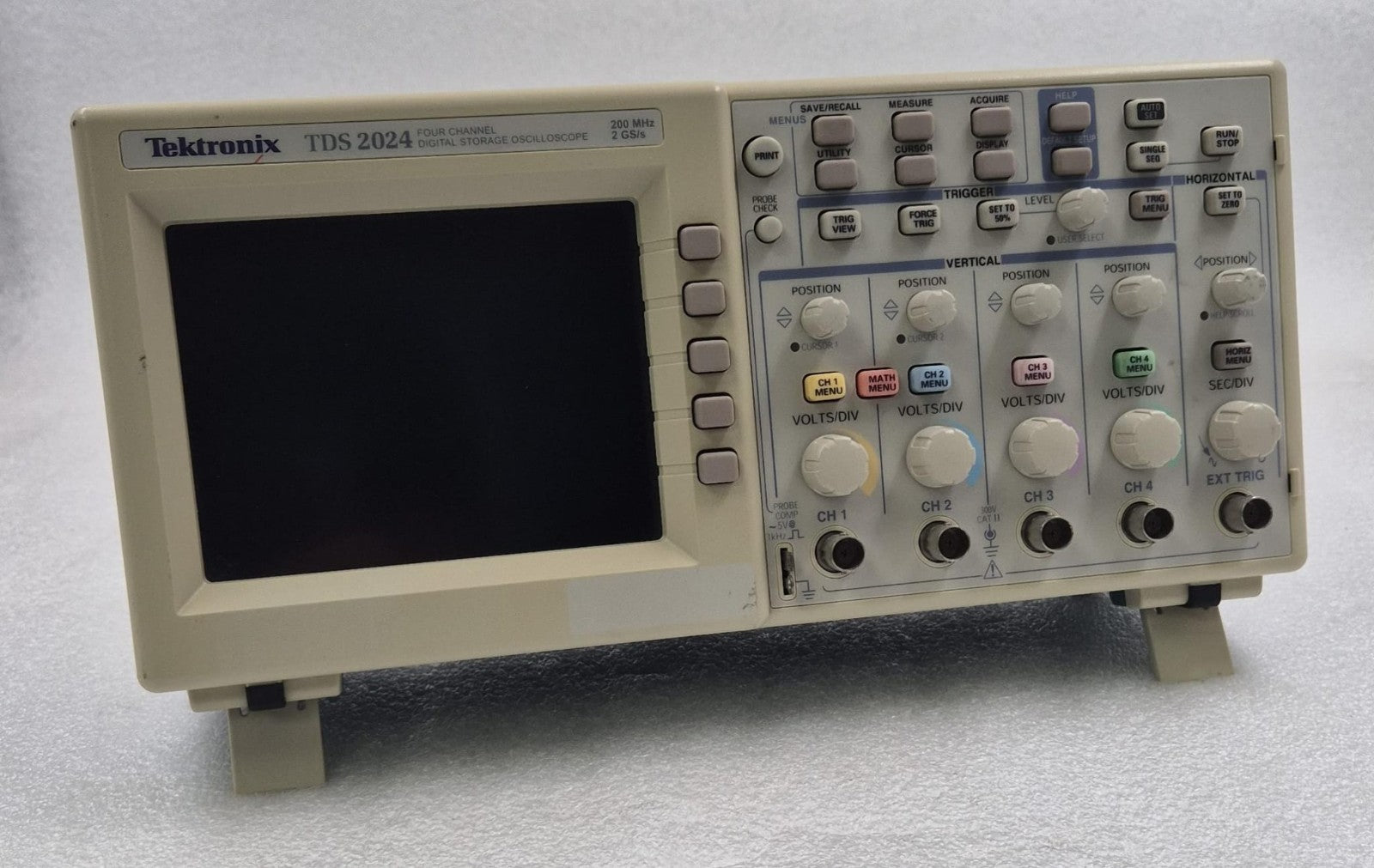 Tektronix TDS2024 Four Channel Digital Storage Oscilloscope 200MHZ 2GS/s *AS-IS*