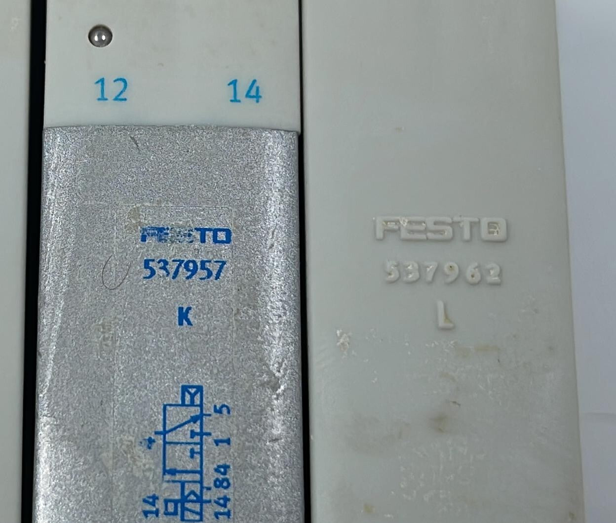 [LOT OF 2] FESTO 537957K 537962L SUB Base Manifold W/ VMPA2-FB-EMS-4