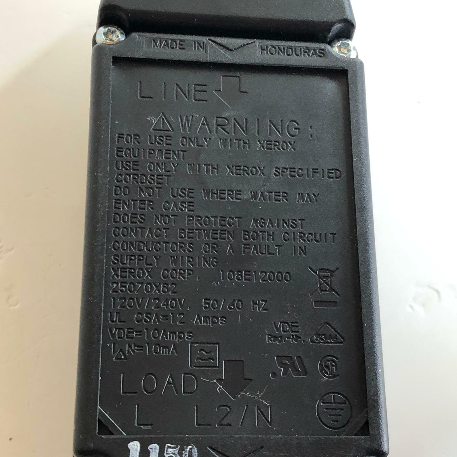 [LOT OF 2] XEROX Power cable 220-01394A EL4409 108E12000 25070X82