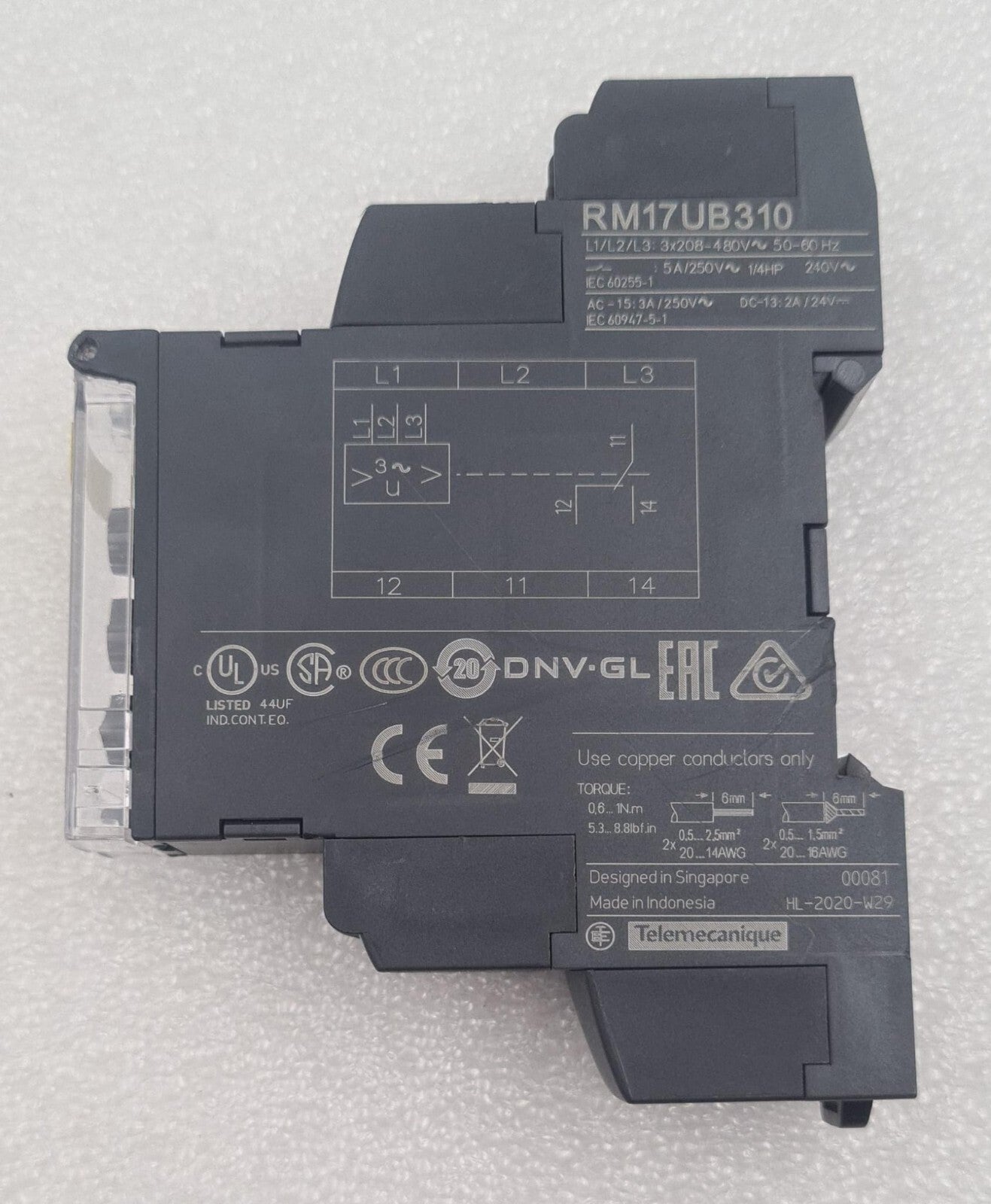 Schneider Electric Telemecaniqe RM17UB310 Control Relay