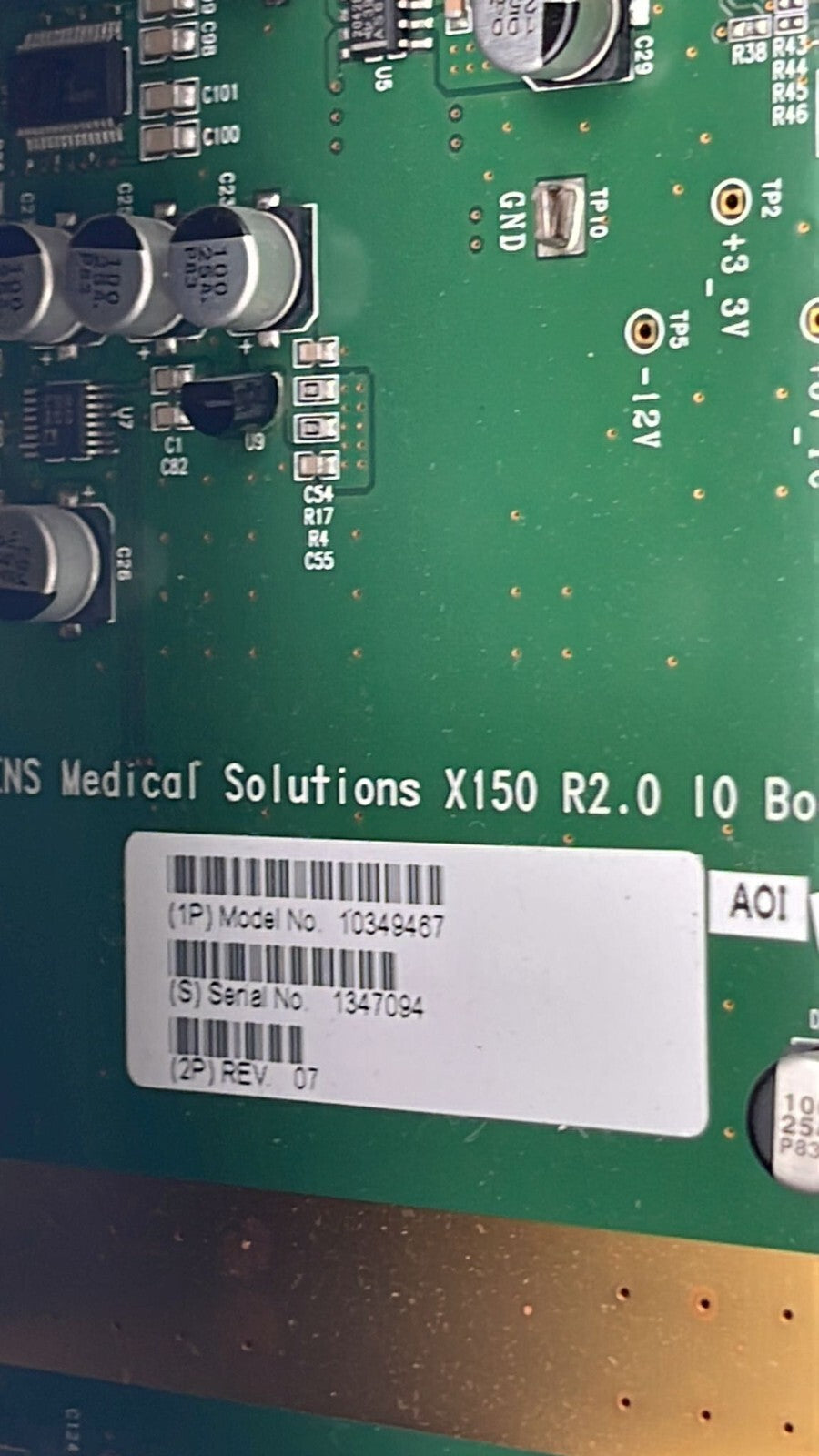 Siemens Acuson Ultrasound X150 R2.0 10 Board 10657108 1349487