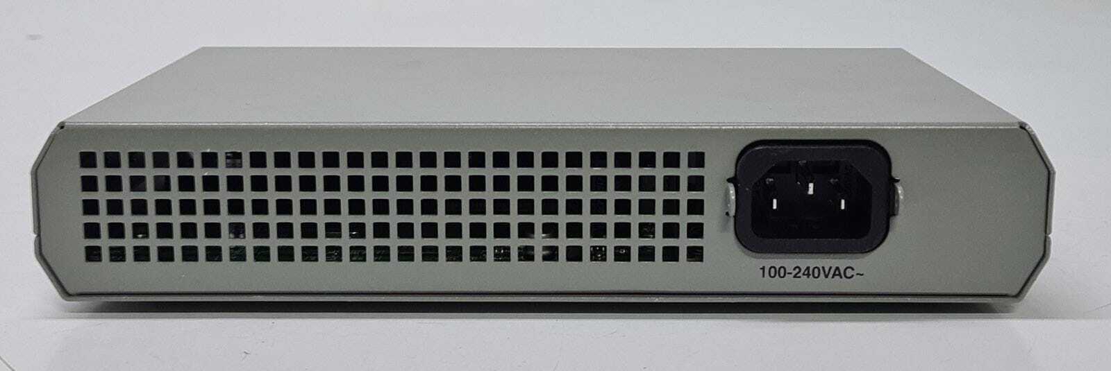 NEW - Allied Telesis AT-GS910/8 8-Port Gigabit Ethernet Switch W/ OEM Power Cord