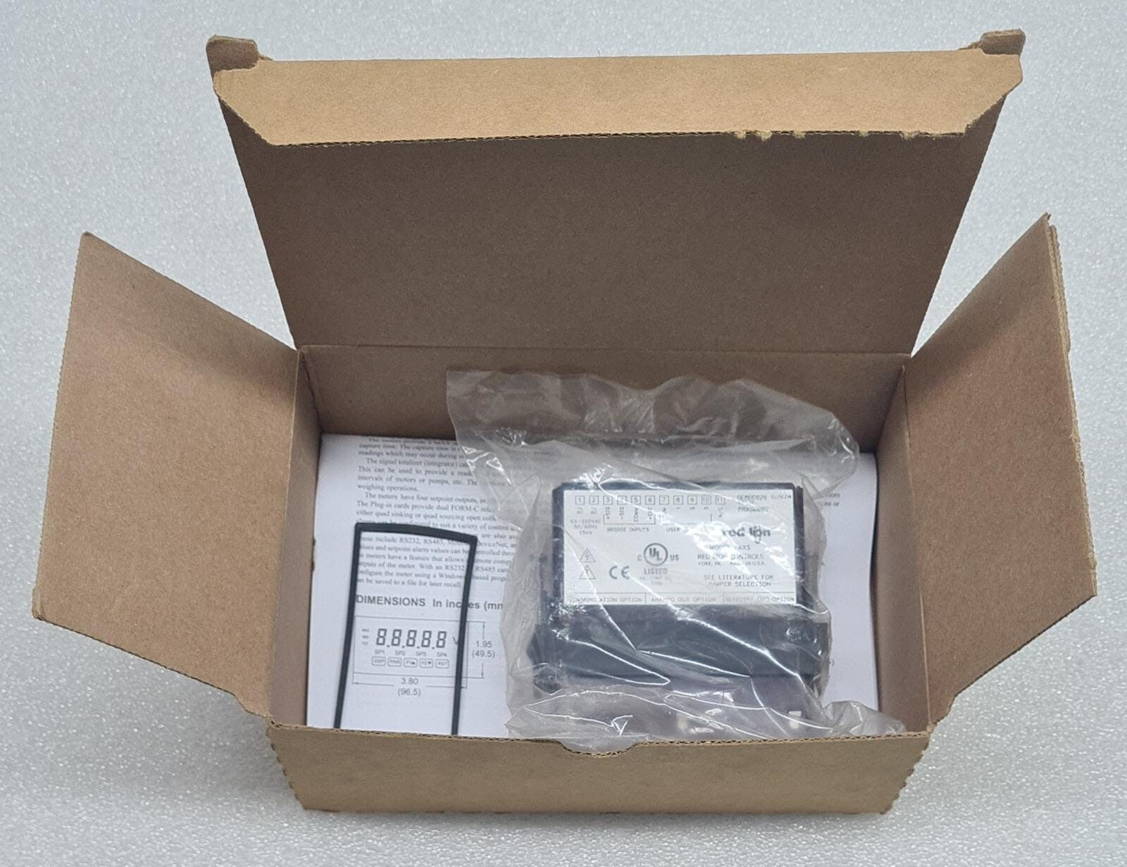 Red Lion PAXS PAXS000U Digital Panel Load Cell Strain Gage Input Meter 1/8 Din