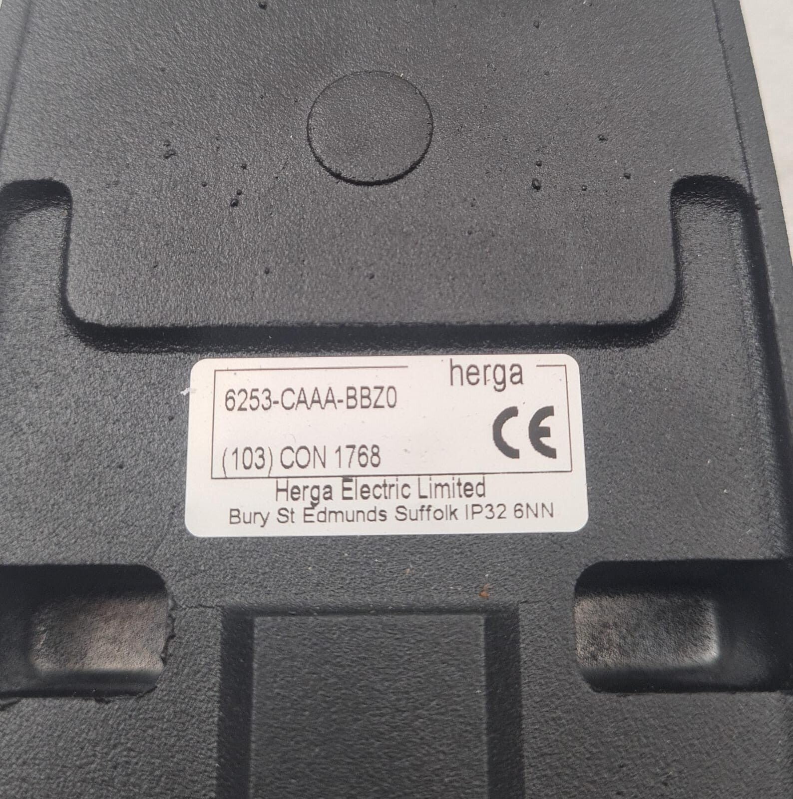 Herga Electric 6253-CAAA-BBZ0 POTENTIOMETER Foot Switch Pedal