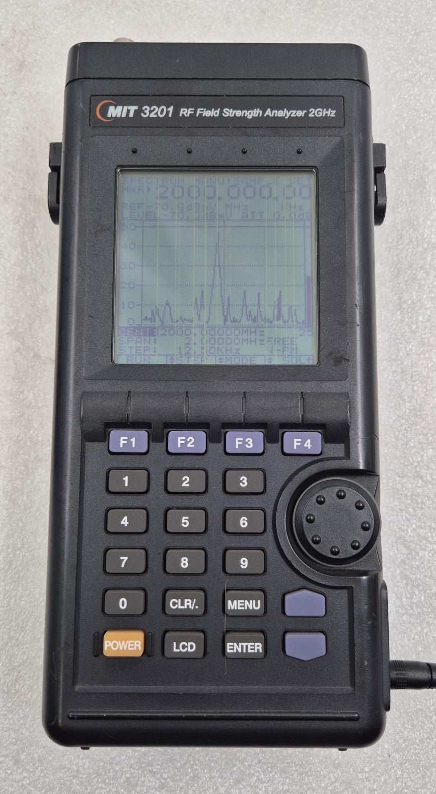 [LOT 3] MIT 3201 RF Field Signal Strength Analyzer 2.9GHz Hand-Held Device AS-IS