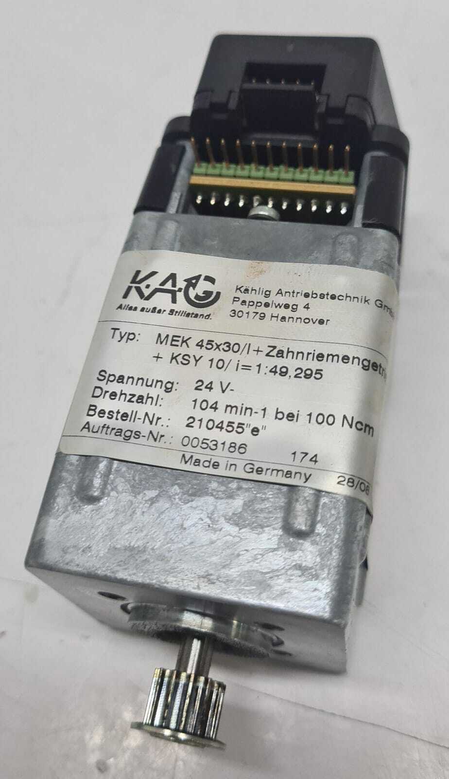 [LOT OF 4] KAG MEK 45x30 210455 / 210455"A" / 210455"e" Motor 24V 104 RPM