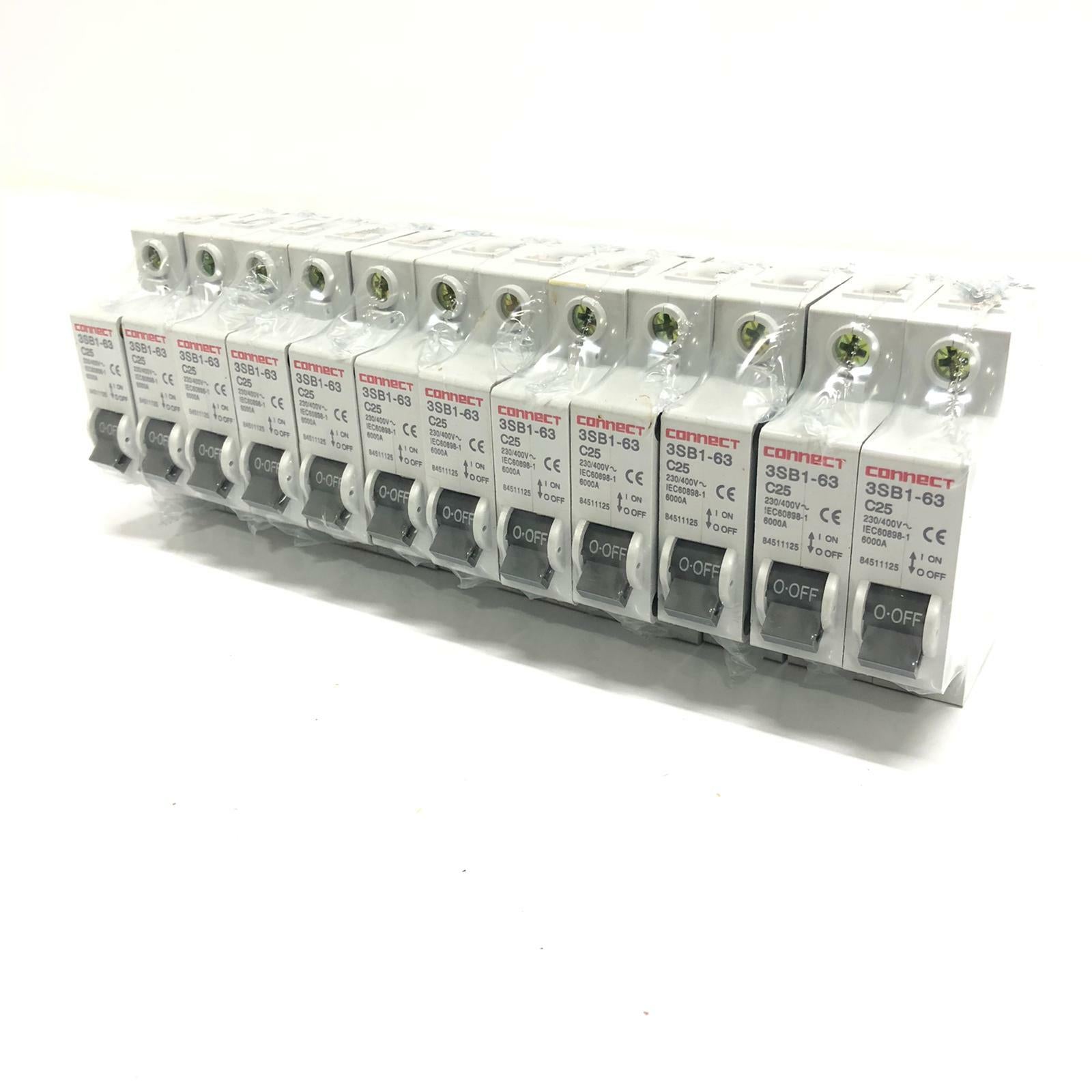 [LOT 12] NEW - Connect Corp 3SB1-63 C25 Circuit Breaker Fuse 230/400V 6000A