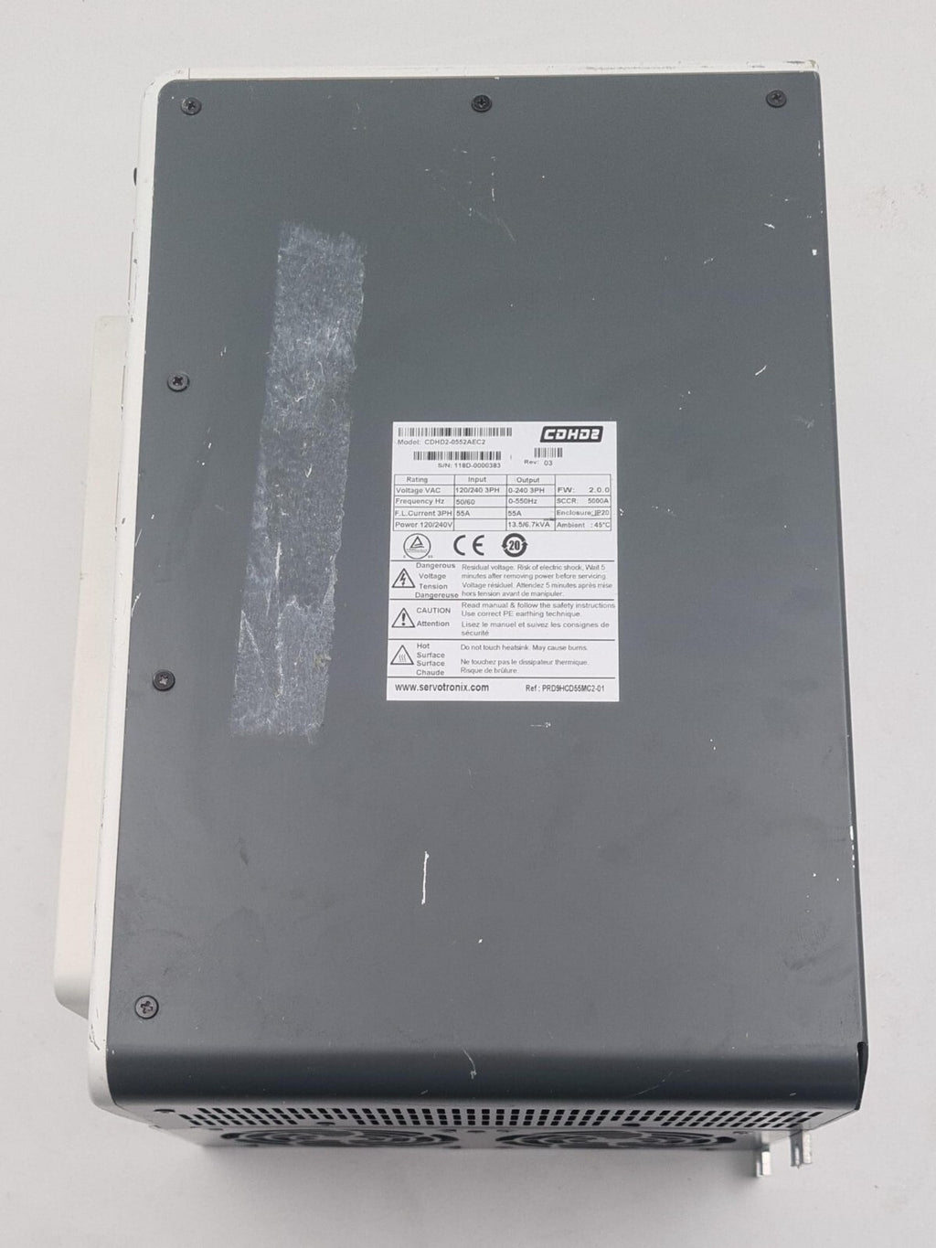 SERVOTRONIX CDHD2 CDHD2-0552AEC2 REV: 03 Servo Drive Amplifier 120/240V 3PH