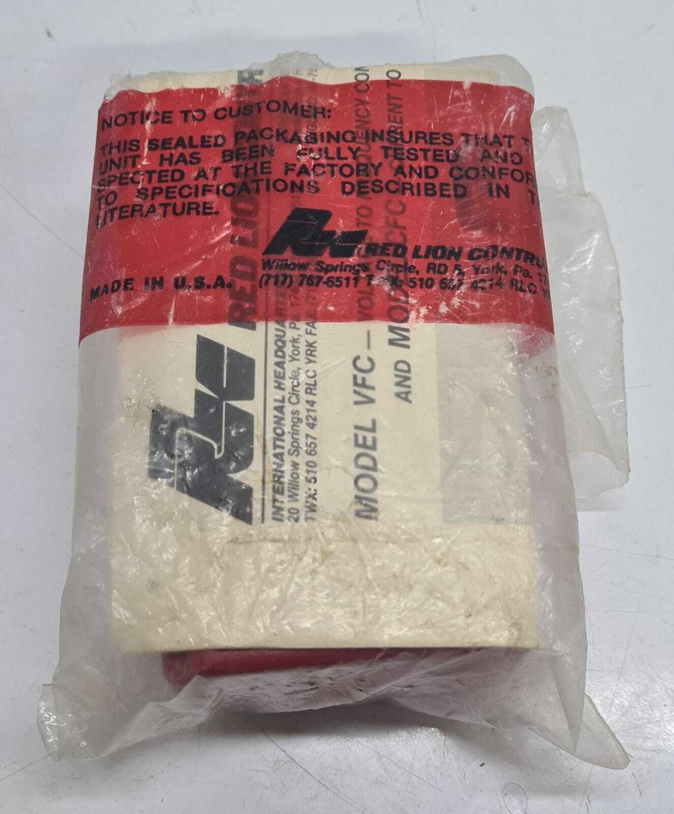 RED LION controls Model VFC VFC20000 voltage to frequency converter