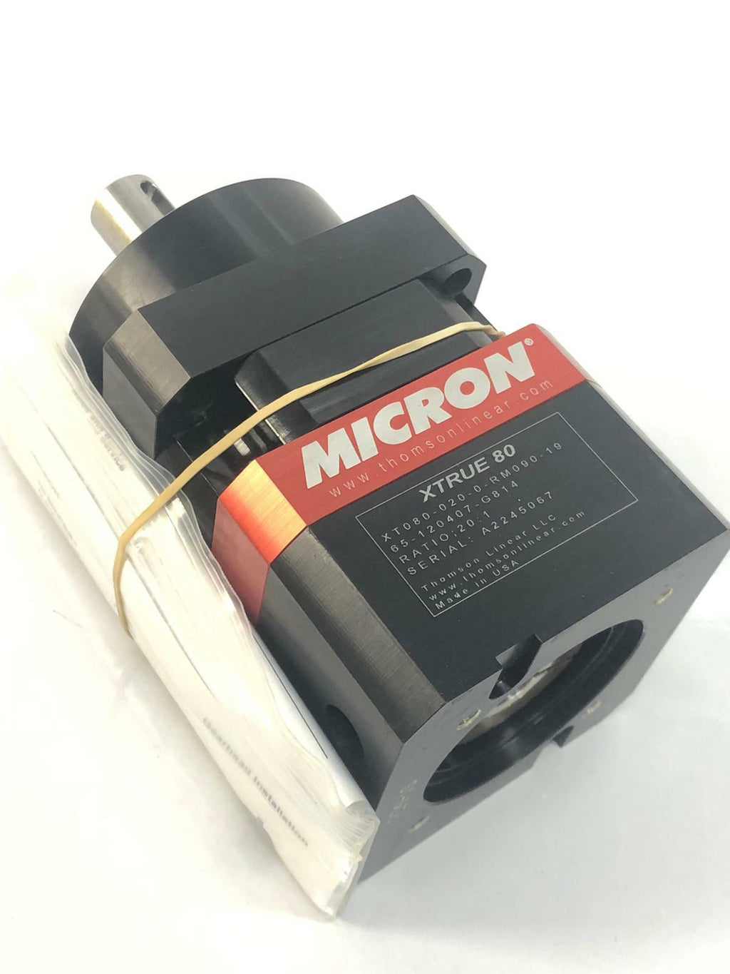 Micron X-True 80 Gearbox THOMSON INDUSTRIES XT080-020-0-RM090-19 65-120407-G814