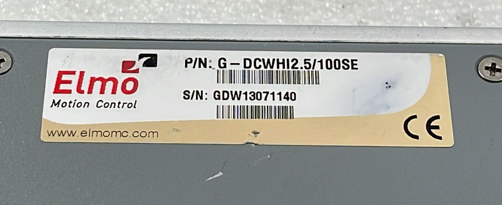 Elmo Motion Control G-DCWHI2.5/100SE Servo Drive **AS IS