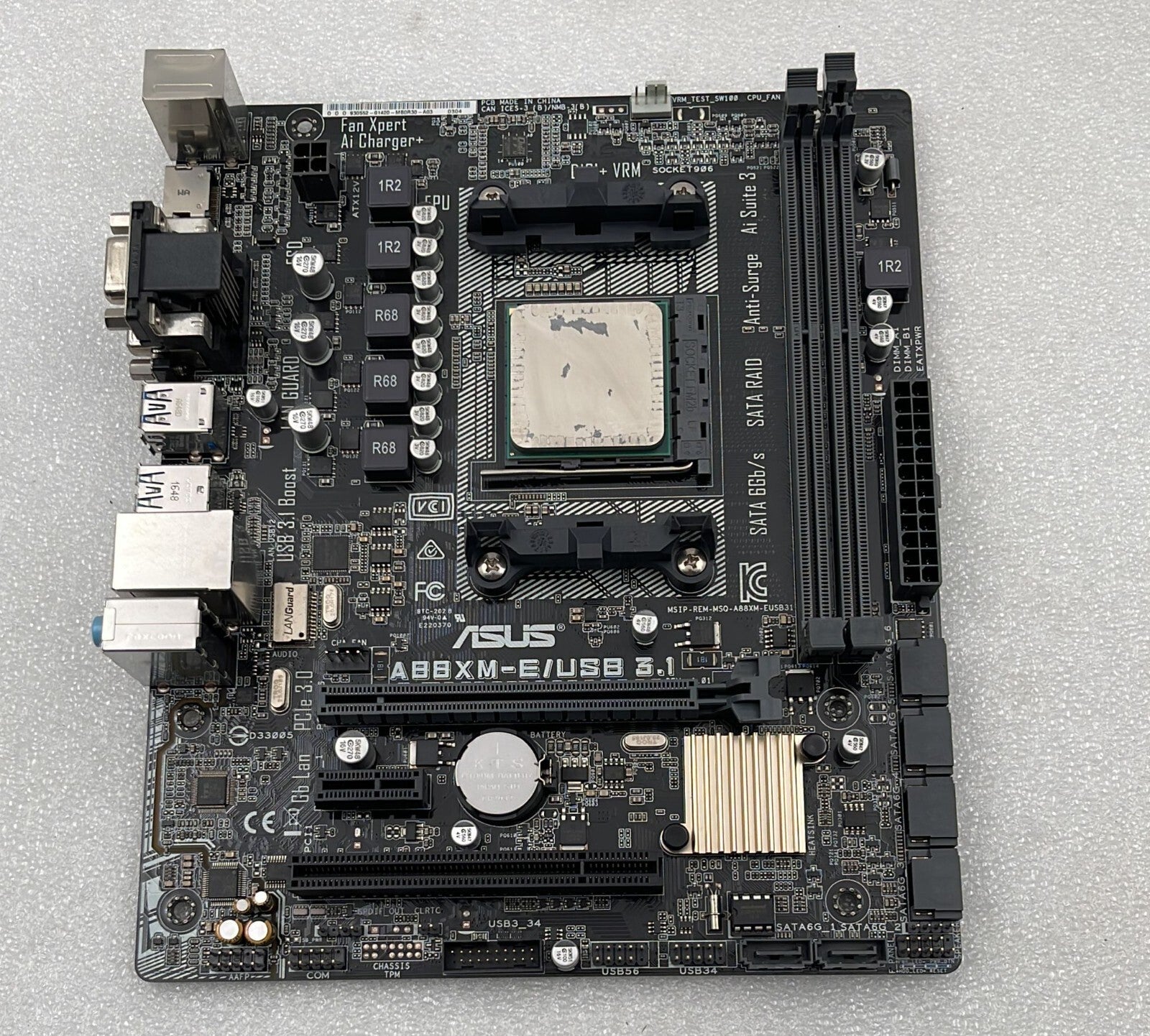 ASUS A88XM-E/USB 3.1 Motherboard W/ AMD A4-4000 CPU
