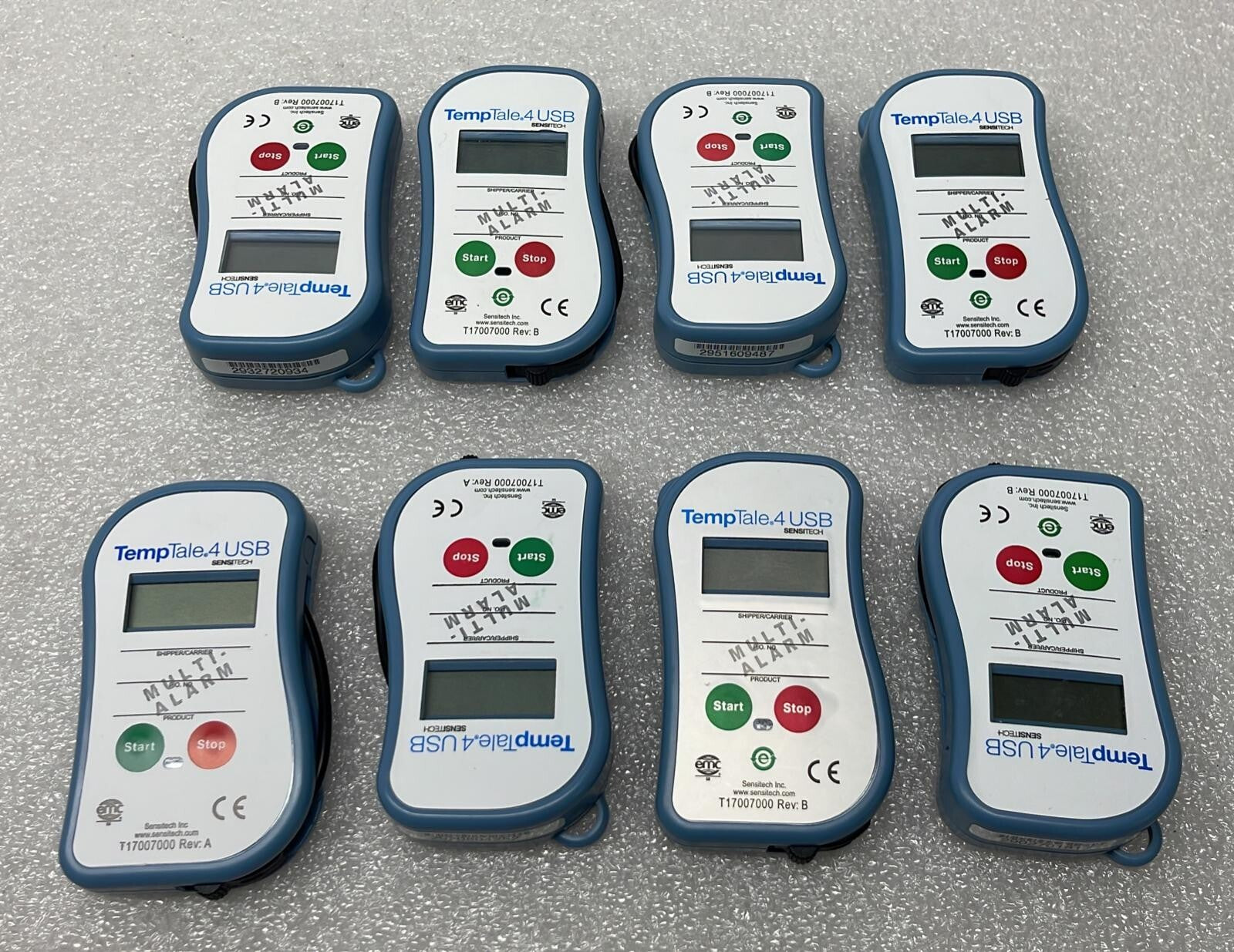 [LOT OF 8]  TEMPTALE 4 USB SENSITECH MONITOR P/N T17007000