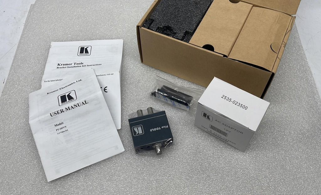 NEW - KRAMER PT-102VN  Composite Video Distribution Amplifier P/N 90-102090