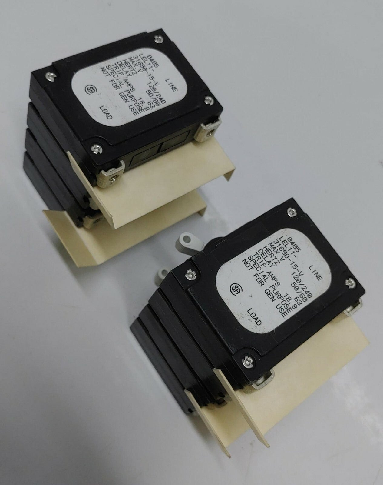 Airpax SP Circuit Breaker LEL11-31650-15-V 250V LINE 0507 [LOT OF 4]