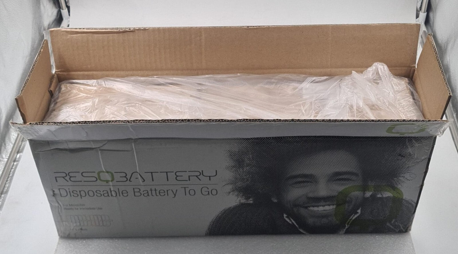 RESQBATTERY Disposable Battery POWER BANK Charger Smartphone Micro-USB 3.9WH 5h