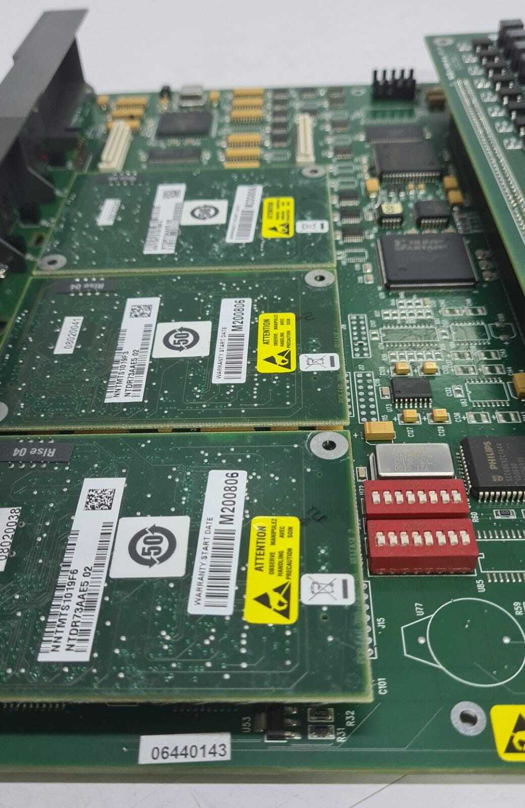 NORTEL 900-51060-01 MIG RLC Reach Line Card NTDR70BE + 3* NTDR73AAE5 + 900-01065