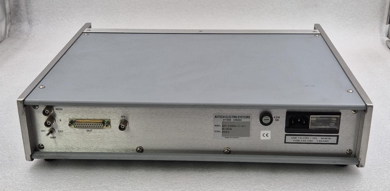 AVTECH AV-108A-1-C-N-OOA Laser Driver PULSED CONSTANT CURRENT GENERATOR