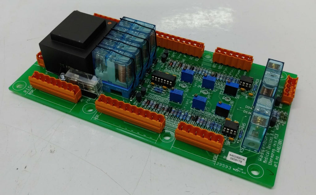 WASSENBURG MEDICAL DEVICES B.V. PCB BOARD 44023001 W/ ORANGE Connectors