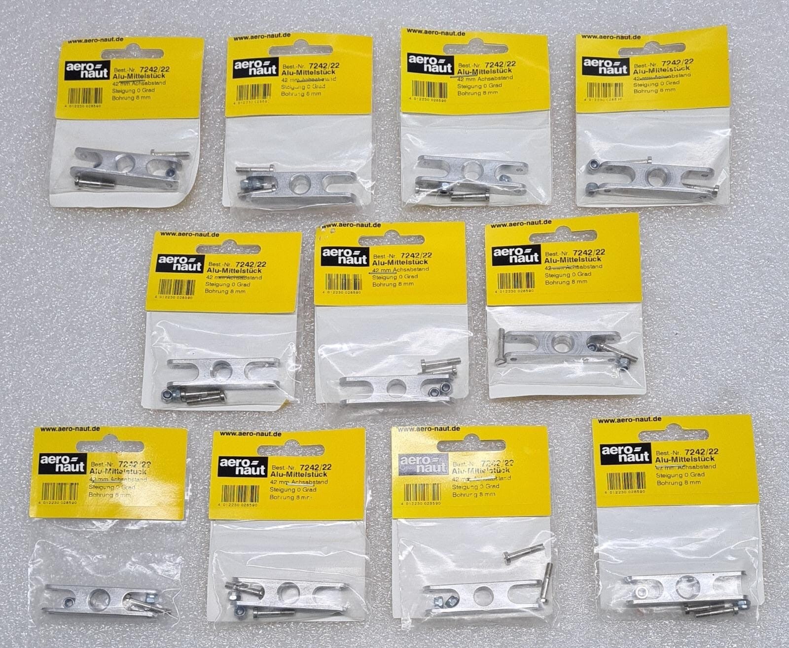 [LOT 11] NEW- aero-naut 7242/22 Aluminium 42 mm Yoke for 8mm Folding Propeller