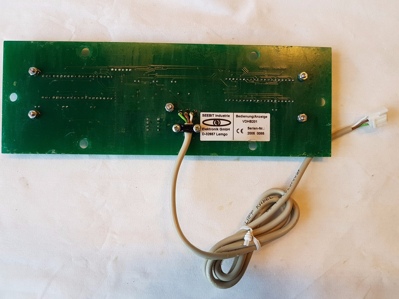Seebit Industrie Van Der Heijden  VDHB201 Gmbh D-32657 Lemgo 20050085 Board