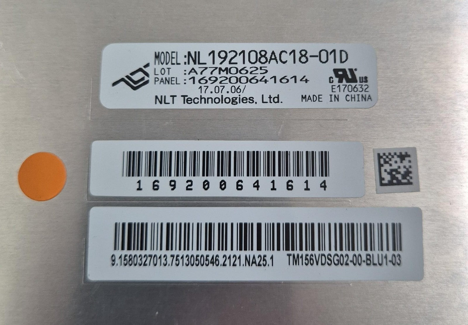 GE NL192108AC18-01D 1920*1080 15.6“ LCD screen Display PANEL TM156VDSG02