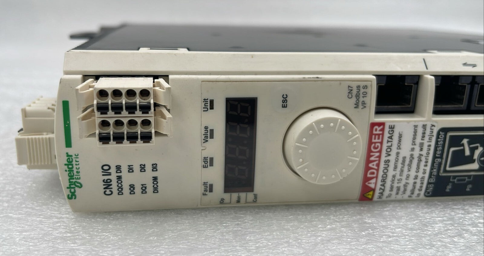 Schneider Lexium 32 LXM32AU45M2 side view terminals