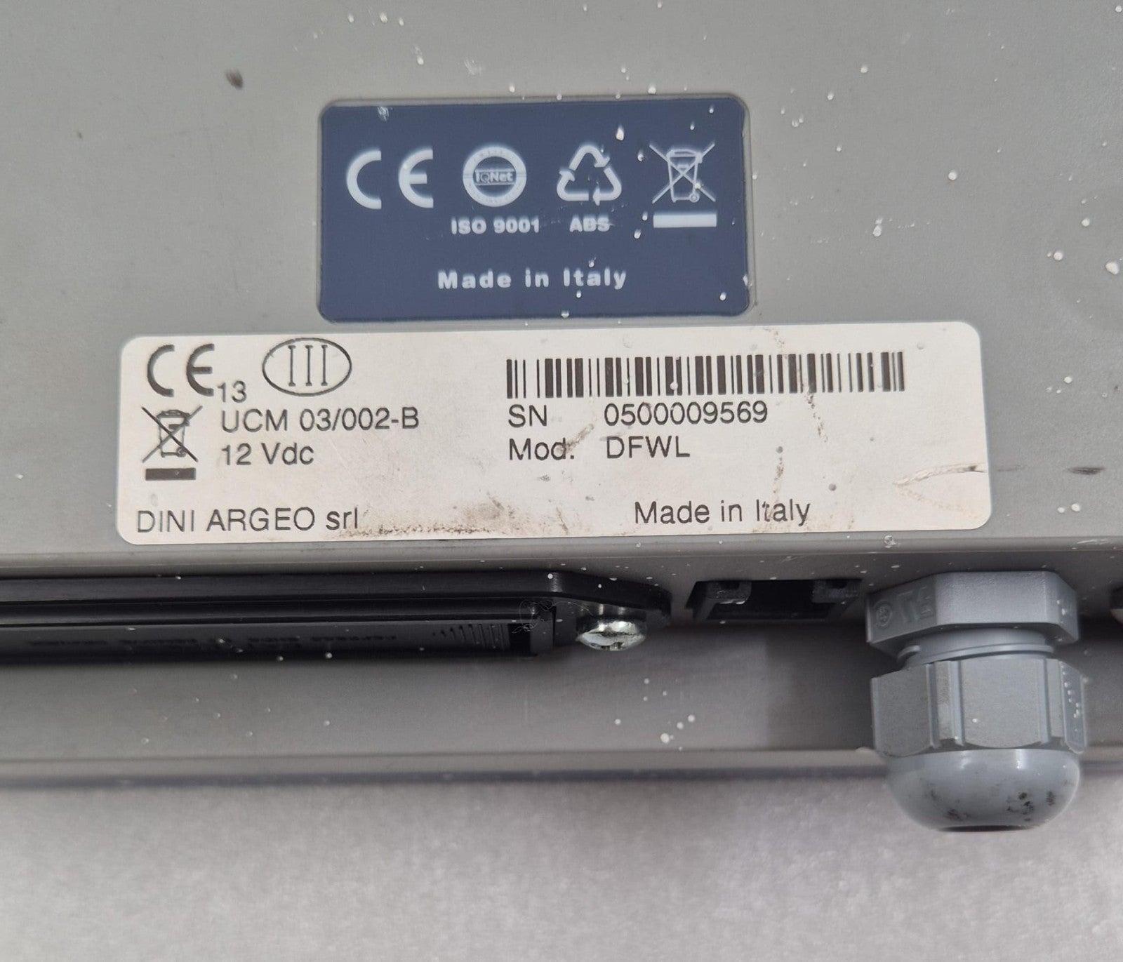 DINI ARGEO DFWL DIGITAL WEIGHT TRANSMITTER SCALE 12VDC