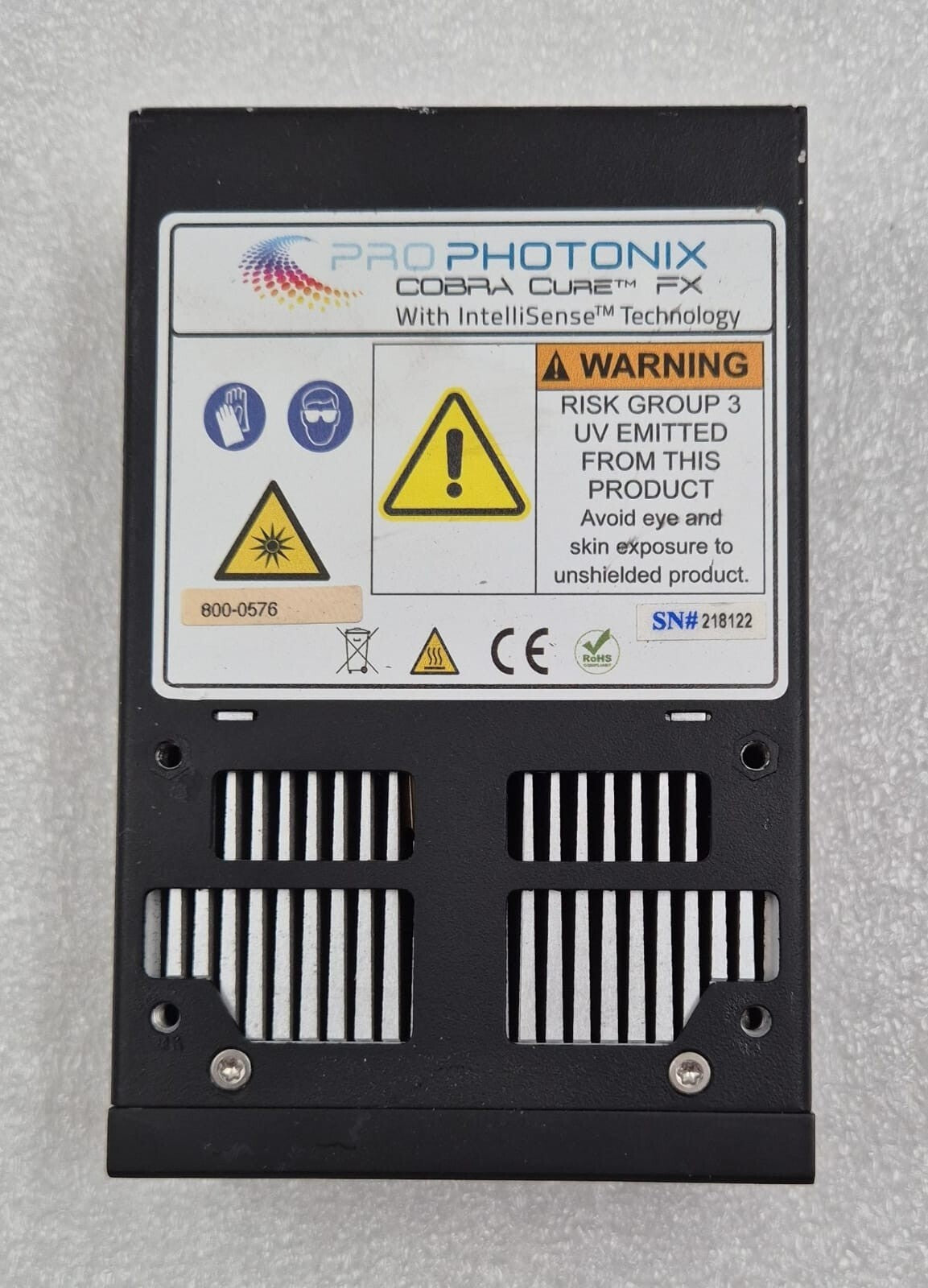 PROPHOTONIX COBRA CURE FX UV LED CURING SYSTEM IntelliSense Technology 800-0576